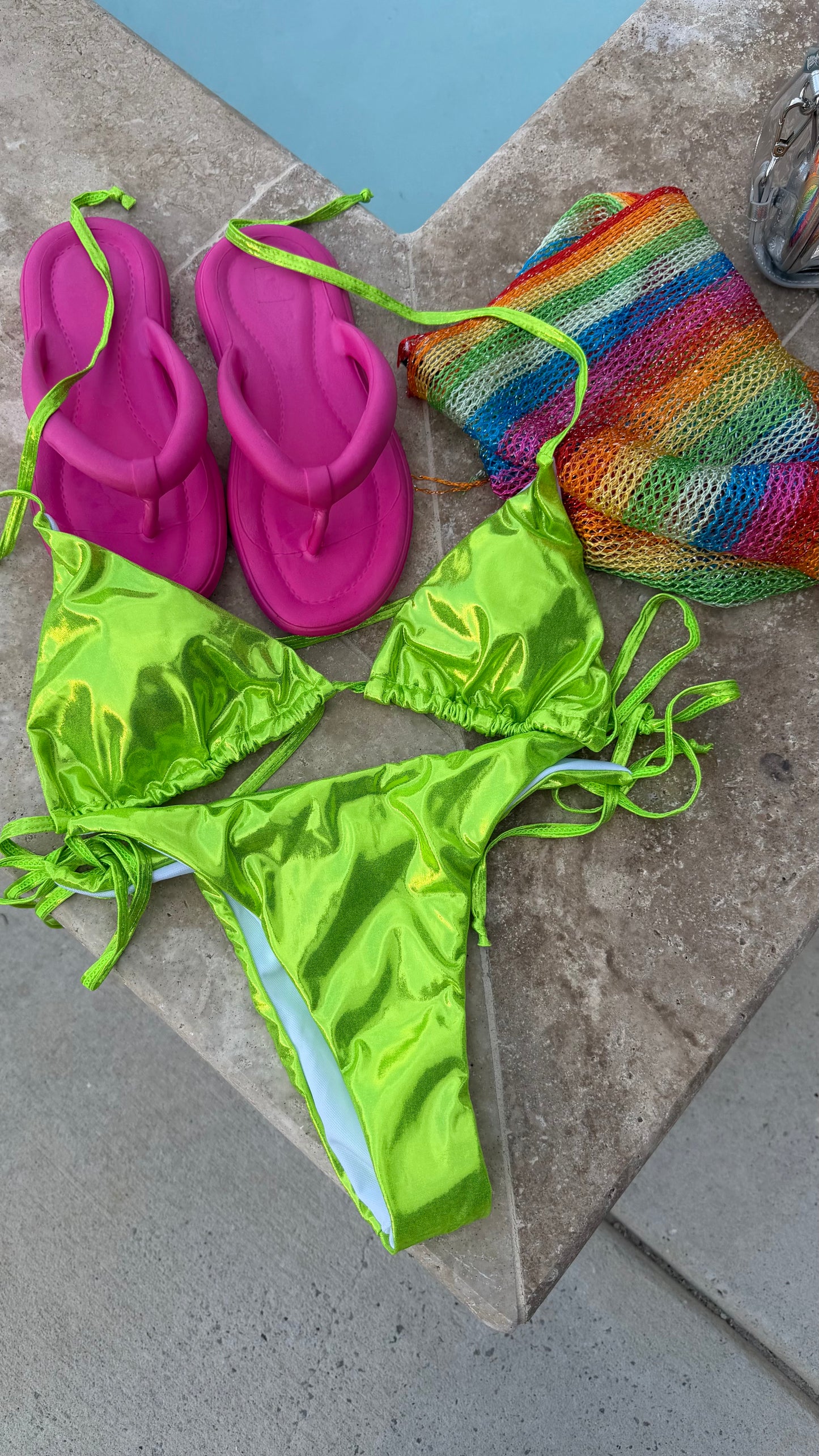 LIME 3PC SWIMSUIT